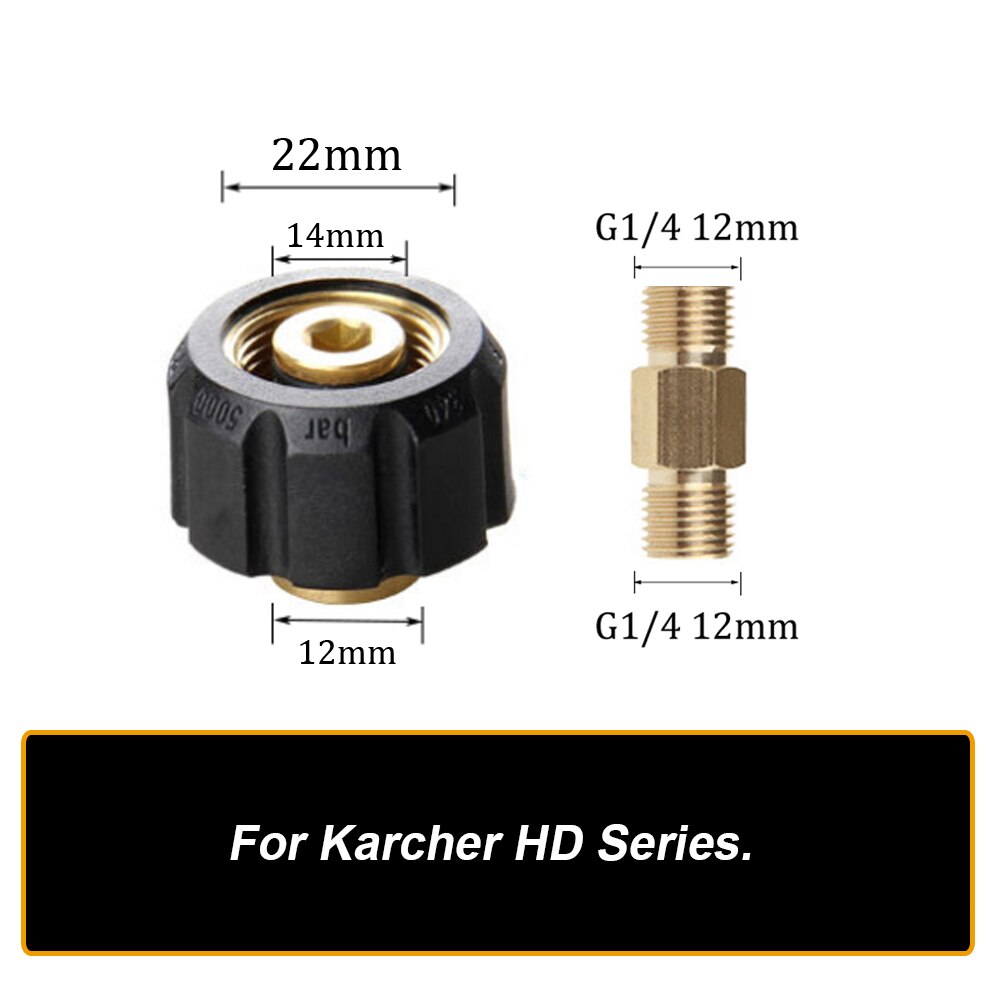 Schaum Lanze Adapter Multi Zweck Reinigung Werkzeuge Für Karcher M22 HD HDS Stecker Druck Unterlegscheibe Teile Auto Scheibe Wasser Reinigung