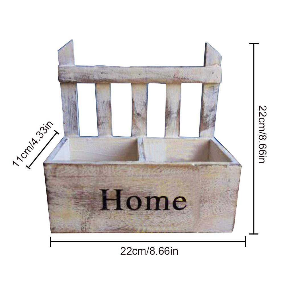 Cesta de madera para flores flor para colgar en pared, maceta hecha a mano de , cesta de madera para flores para decoración del hogar