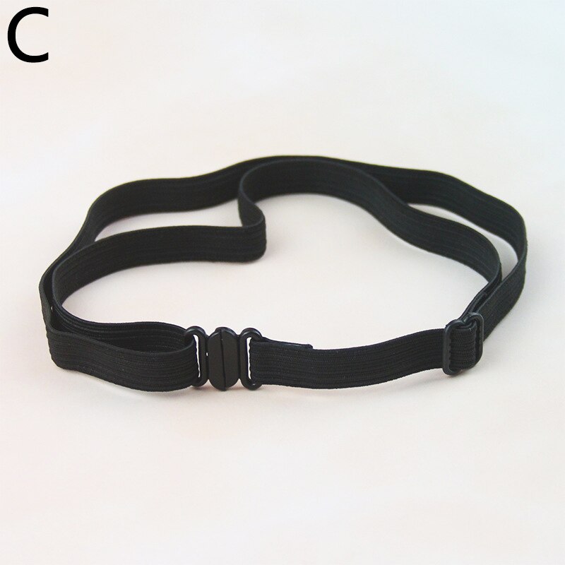 1PC Men Women Kids DIY Accessories Bow Tie Adjustable Polyester Belt With Clip Bowtie Black White Elastic Strap Extender Bands: C