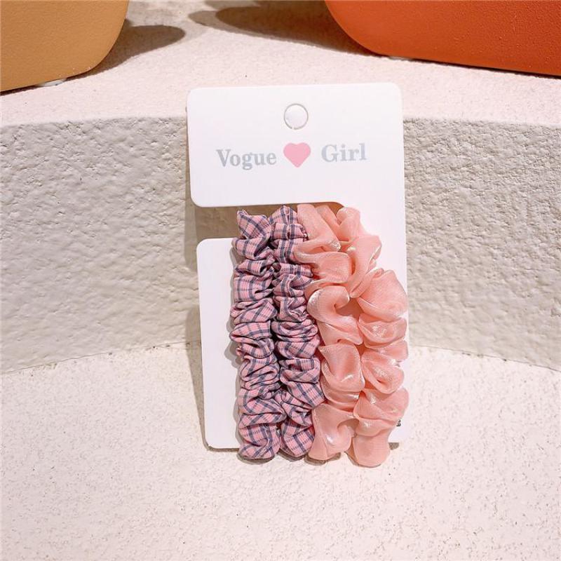 Elástico plisado bandas para el cabello para las niñas accesorios para el pelo Pelo anillo de cuerda de cabeza de pelo de niños herramientas de peinado el pelo con tocado