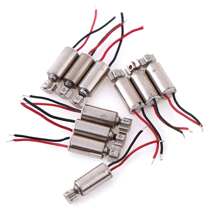 5/10 st dc micro vibration motor mobiltelefon kärnlös vibrator 4.4 x 4.4mm dc1.5-3v motorer & delar