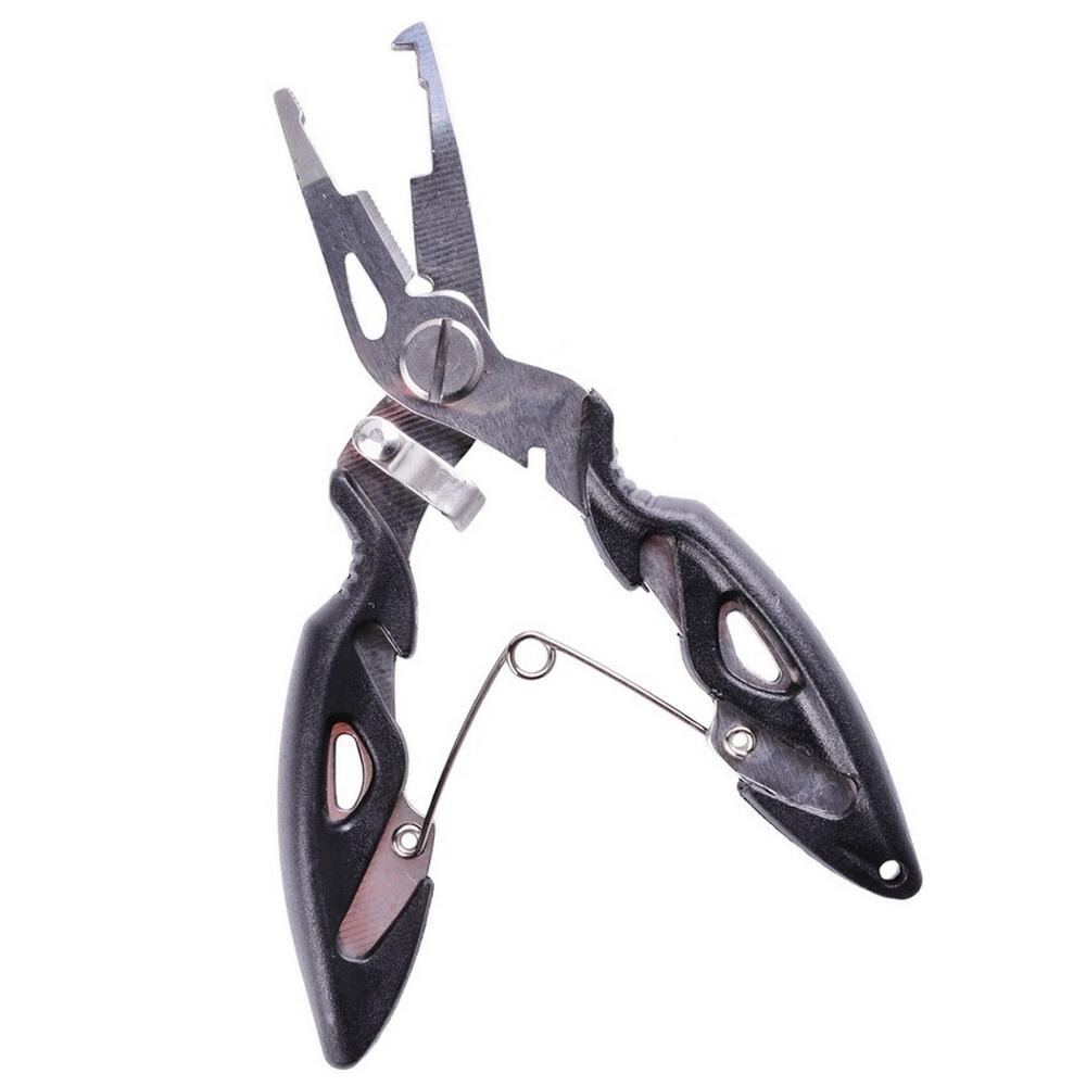 Angeln Zange Scissor Braid Linie Köder Cutter Haken Remover Tackle-Tool Schneiden Fisch Zange Schwarz Blau Orange Schere: Black Pliers