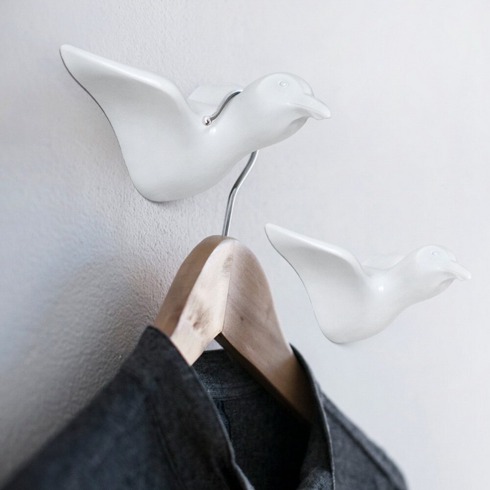 Badkamer Deur Kapstok Moderne stijl Hars 3D Seagull Vorm Decoratie Haak, Zeemeeuw Vorm Decoratieve Haak