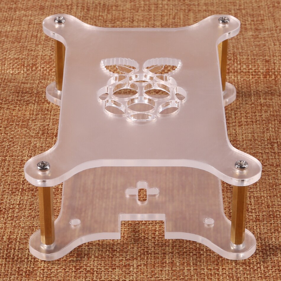 Raspberry Pi 4 Case Acrylic Case Stackable Dog Bone Box Clear Enclosure Fits Raspberry Pi 3 Model B 3B Plus 2B 4B