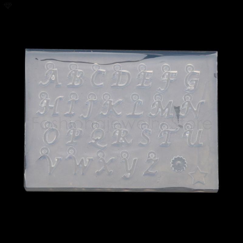 DIY 26 małych rozmiarów angielskie litery formy zestaw alfabet wisiorek żywica UV silikonowe formy narzędzia robić tworzenia biżuterii paznokci rzemiosło artystyczne: Default Title