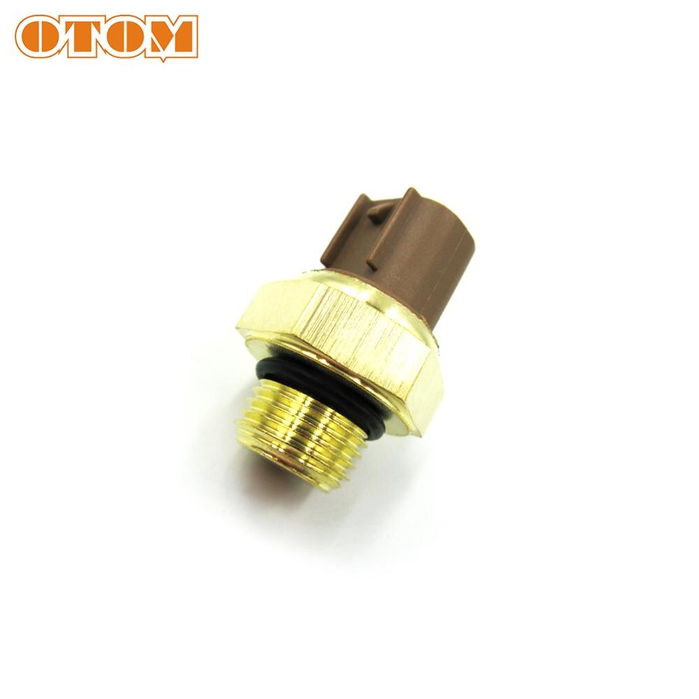 OTOM Motorcycle 1 Piece Copper Radiator Fan Switch Temperature Thermostat Switchs Temp Sensor For KTM HONDA YAMAHA SUZUKI KAWASA