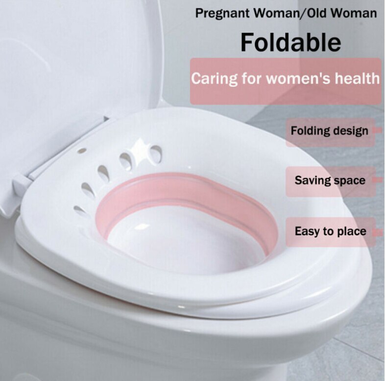 Gravide kvinder sammenklappelige toiletbade specielle håndvaske badekar babypleje bassin badekar forsyninger til mødre: Lyserød