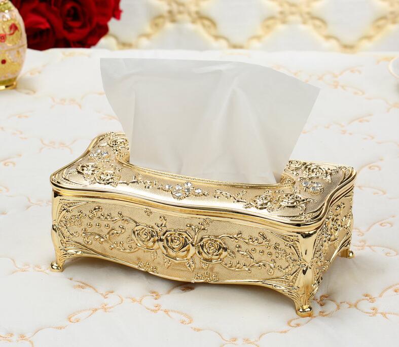 classic metal tissue box holder napkin box kleenex box kitchen tissue holder for table decorationZJH084