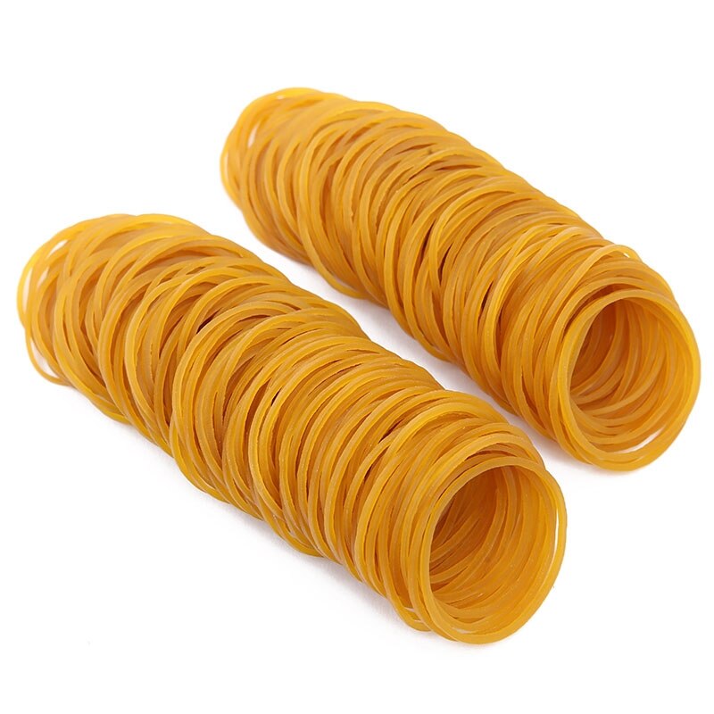 100/200pcs Rubber Bands Office Rubber Ring Strong Elastic Bands Stationery Holder Band General Natural Ring for Sch