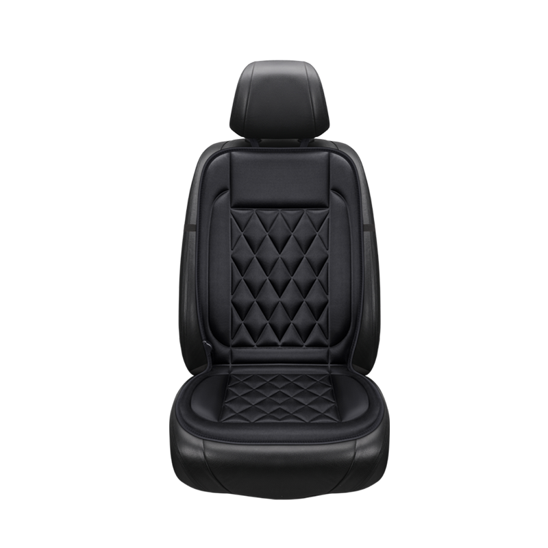 Cojín calefactable para asiento de coche, protector de invierno para asiento de coche, cubiertas calefactables universales, negro y gris: Sir Black