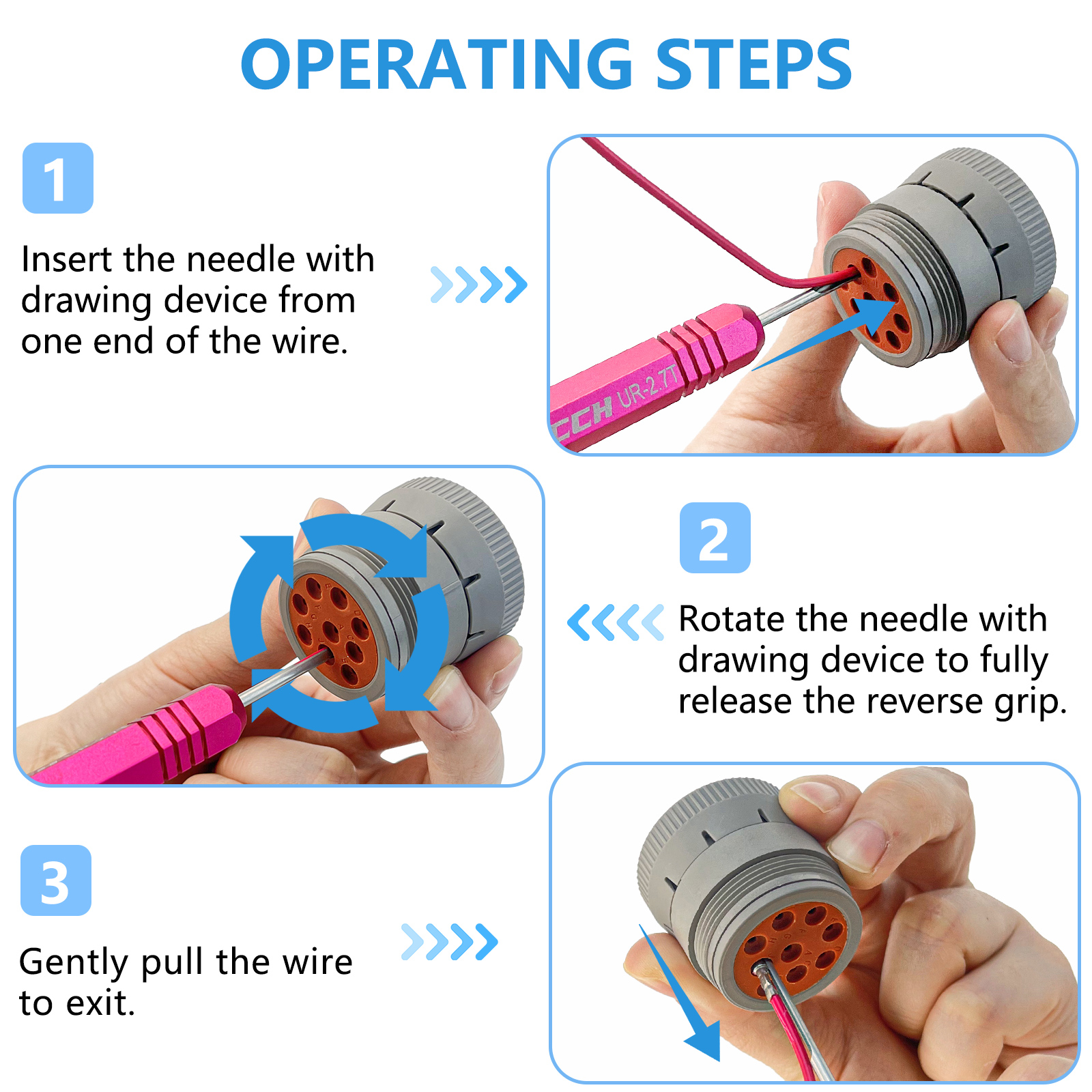 Pin Removal Tool Terminal Release Tool Kit for Deutsch DT, DTM, DTP and HD Series Connectors
