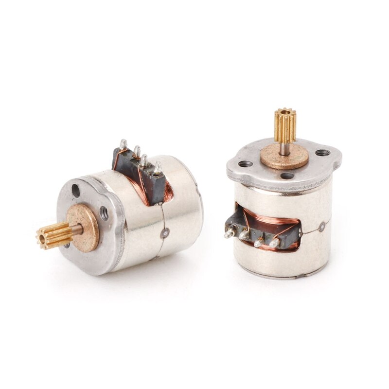 Micro moteur pas à pas 3V, 2 phases, 4 fils, Dia.8mm, 10 pièces, pour produits numériques, appareil photo,