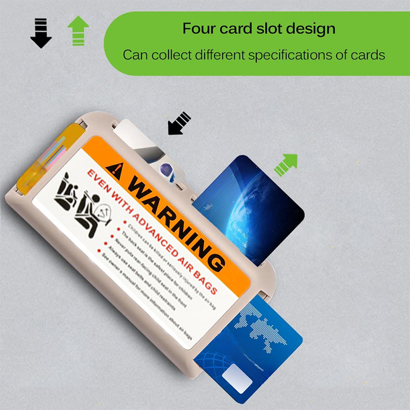 1PC Car Card Clip Sun Visor Organizer Temporary Parking Card Holder Dash Board Paste Mount Auto Interior Storage Stowing Tidying