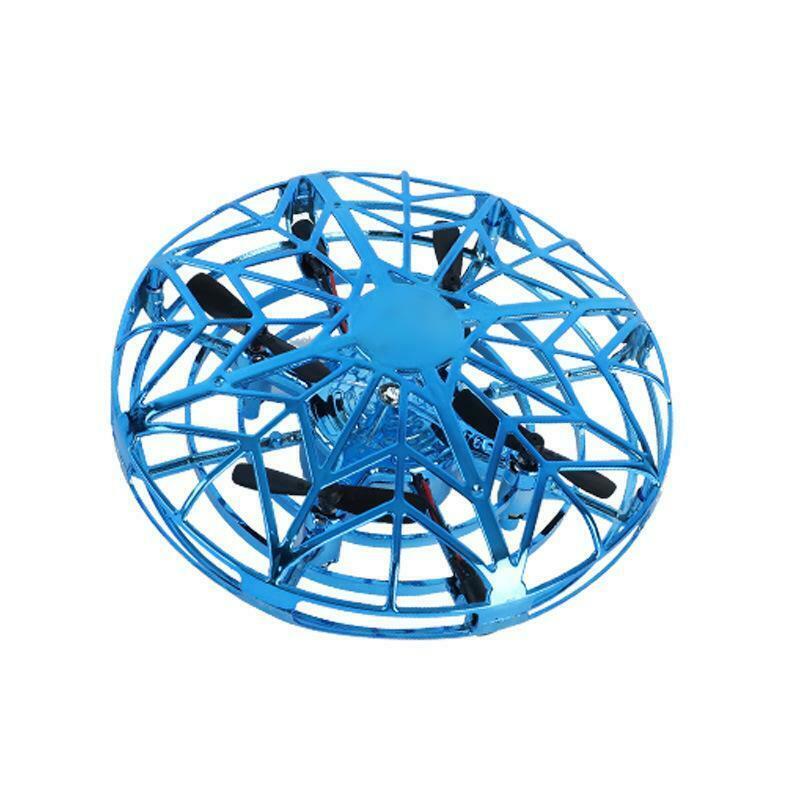 Mini UFO Drohne Anti-kollision Fliegen Hubschrauber Magie Hand UFO Ball Flugzeug Sensing Induktion Drone Kind Elektronische Spielzeug: blue