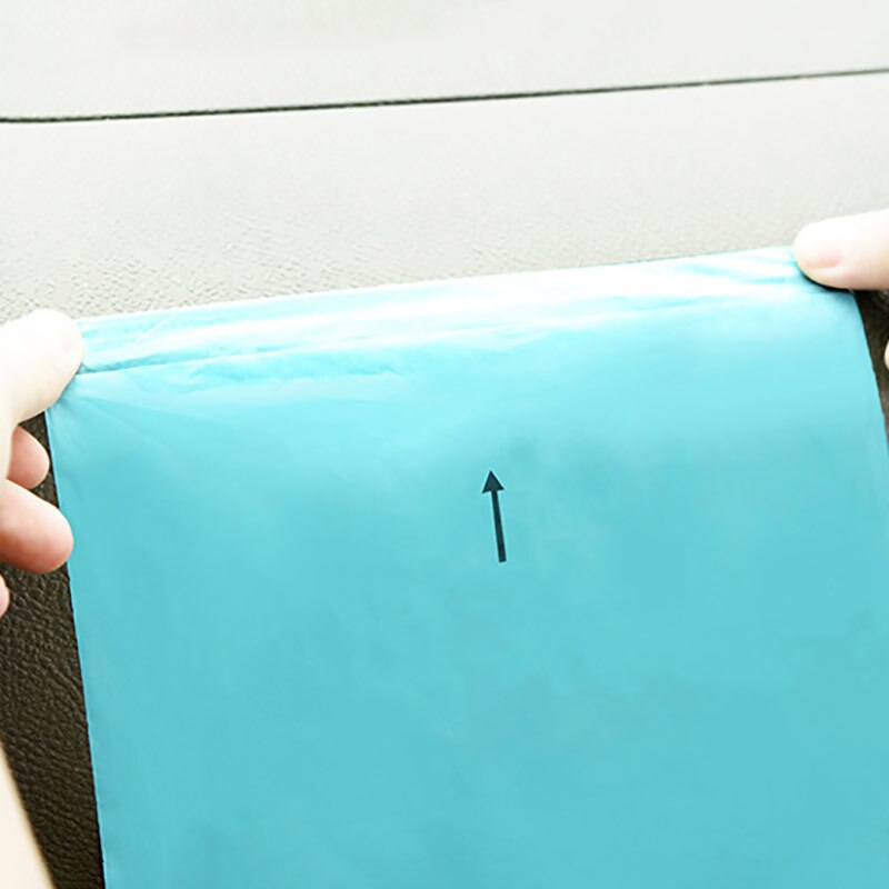 50pcs Car Trash bag Disposable Self-Adhesive Car Biodegradable Trash Rubbish Holder Garbage Storage Bag Vomit Bags Car Trash bin