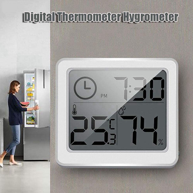 Room Thermometer, Humidity Meter, Temperature and Hygrometer with LCD Screen Monitor Temperature and Humidity
