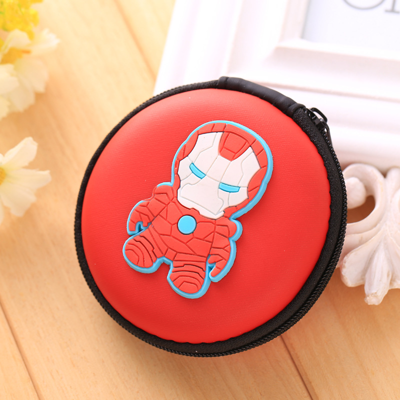 lovely Cartoon Mini Zipper Protective Headphone Case Pouch Earphone Storage Bag Soft Headset Earbuds Box USB Cable headset bags: 4