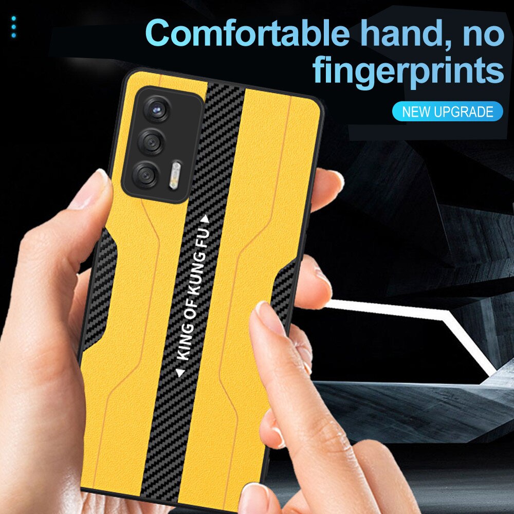 Voor Oppo Realme Gt 5G Case Carbon Fiber Back Lederen Telefoon Cover Realmi Realmy G T Neo Realmegt Camera bescherming Tpu Soft Coque
