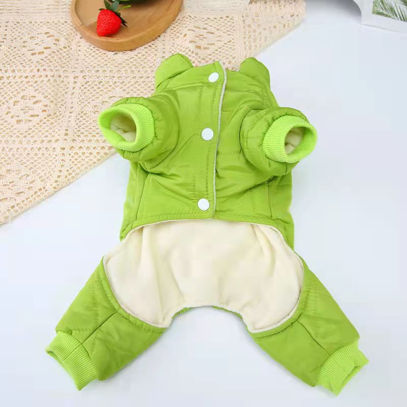 Pet Windproof Overalls Dog Clothes for Small Medium Dogs Down Coat Waterproof Thicken Parka Dog Jumpsuit Puppy Outfit