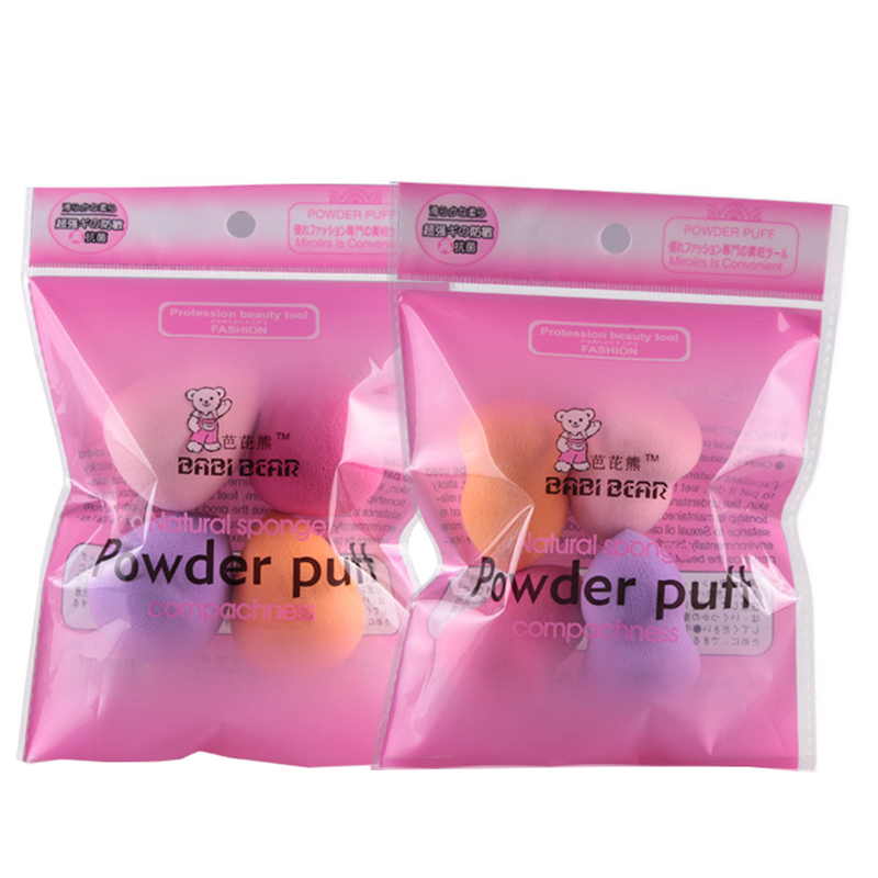 Vrouwen 4 Stuks Professionele Make-Up Spons Blush Foundation Puff Multi Shape Sponzen Make-Up Kwasten Raden Lof