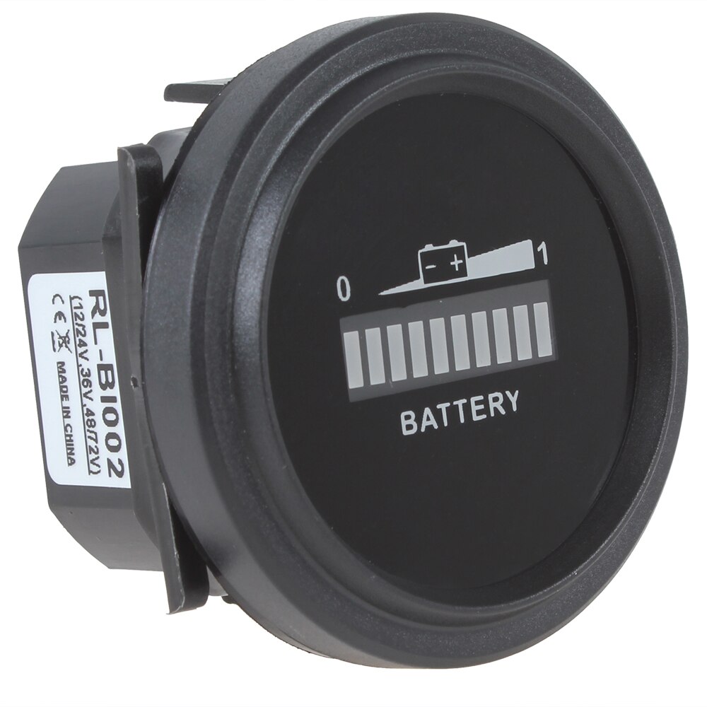 Universele driekleurige 12/24v 36v 48/72v led-lampjes batterij-indicator laadstatusmeter