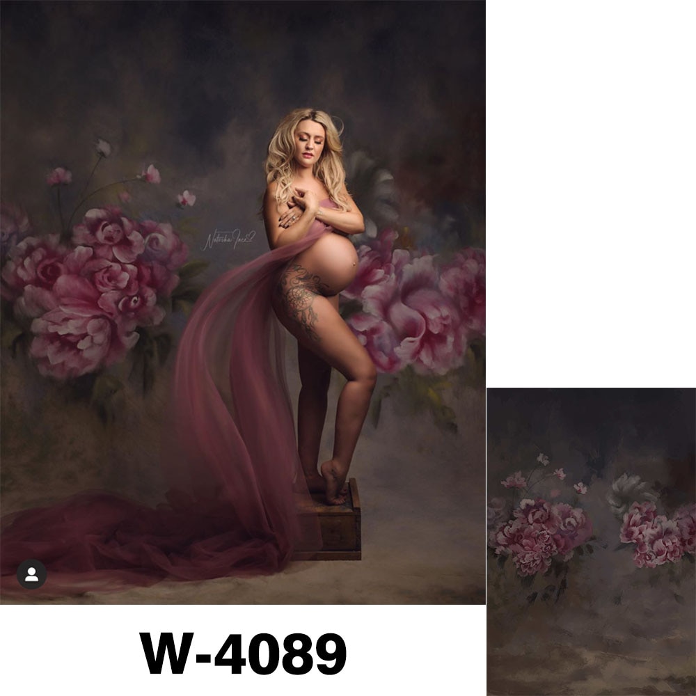 HUAYI photographie toile de fond Studio mousseline Rose fond enceinte ventre cabine Photo 3 sortes matériaux W-4089H