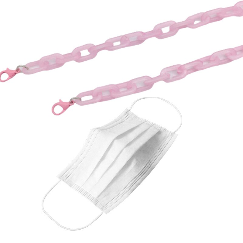 Cadena acrílica para mascarilla facial, cadena para gafas, correas para gafas de sol, cordones para mascarilla, soporte para cuello para hombre y mujer