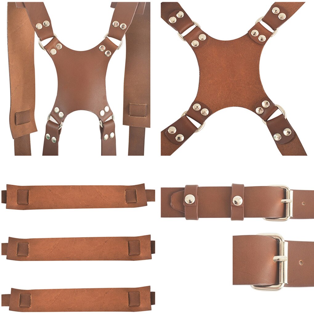 Correa de hombro de cámara de , arnés de cuero ajustable de doble hombro para fotografía, accesorios para cámara Nikon