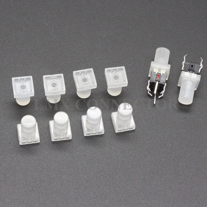 20Pcs/lot Tactile Push Button Switch Cap To 5.5x10.5 Self-locking Switch Button For 6x6 Tactile