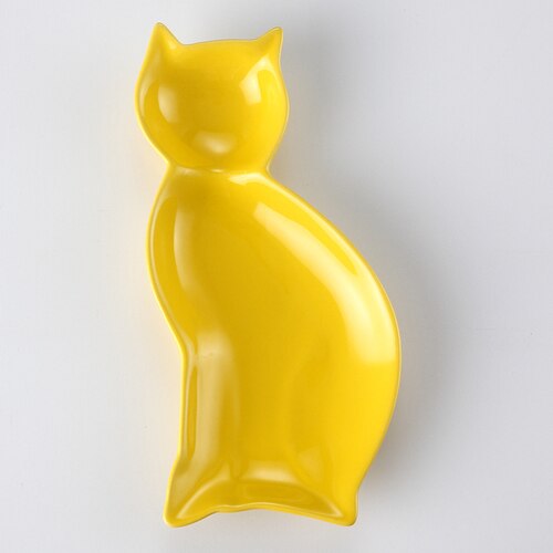 Japansk söt katt tallrik krydda hjärta tallrik tec... – Grandado