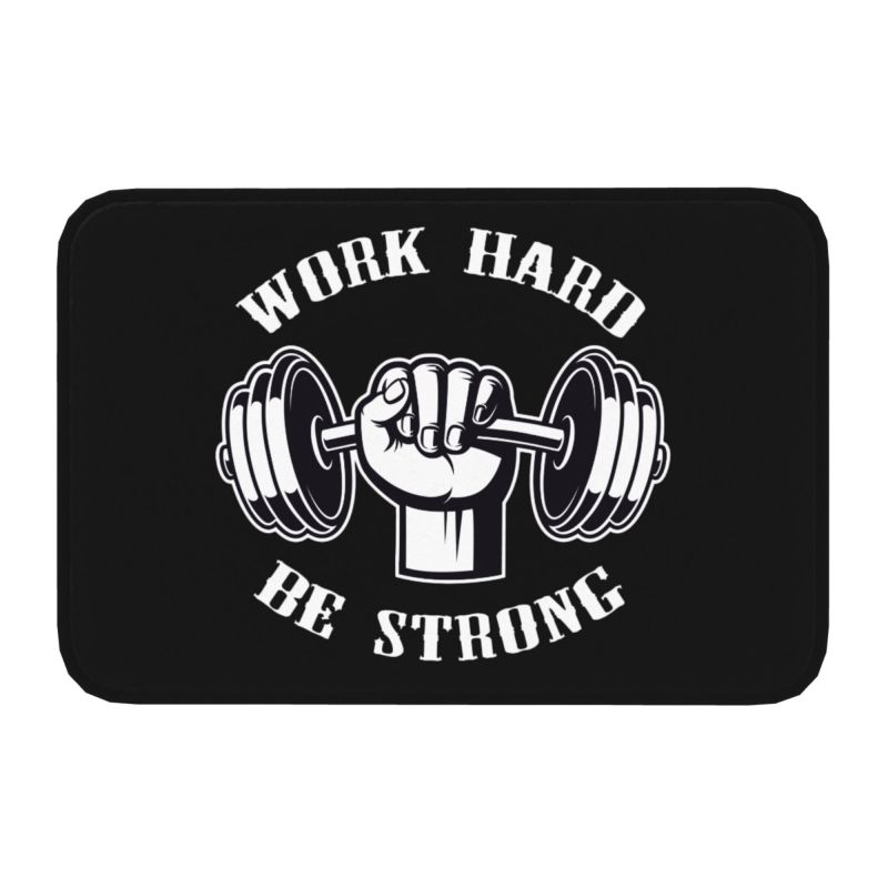 Eat, Sleep, Train, Repeat Fitness, Motivational Quotes Rug Doormat Kitchen Bathroom Fitness Room Entrance