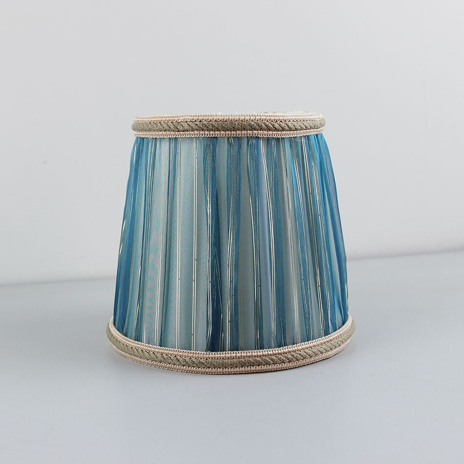 DIA 15.5cm/6.1inch Blue color Lace Lampshades for lamp, E14