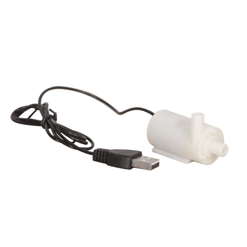 Micro Mini Dompelpomp Fish Tanks Aquarium Usb Aangedreven Dc 5V 2-3L/Min: Default Title