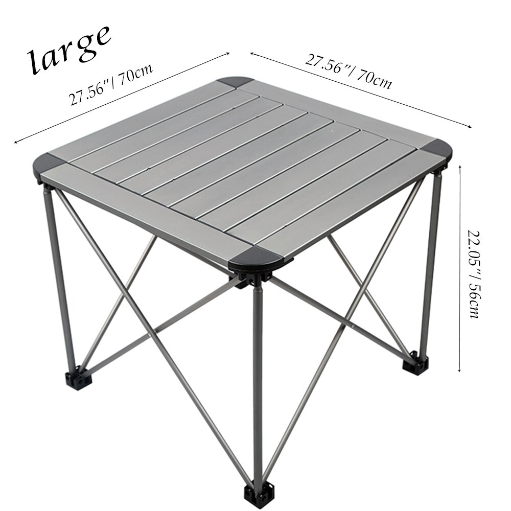 Outdoor Opvouwbare Camping Tafel Draagbare Ultralight Aluminium Tafel Met Opbergtas Voor Camping, Picknick, Bbq, Strand, vissen