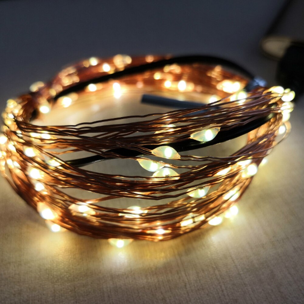 1/5/10/20/40 LED Star Light String Twinkle Garlands Battery Powered Christmas Lamp Party Wedding Decorative Fairy Lights: warm white / 5M 50Leds