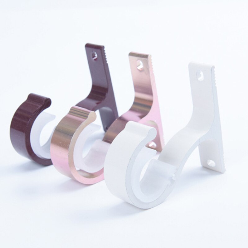 1 support de tringle à rideau, accessoires de fenêtre, support fixe et robuste, structure métallique suspendue, réglable, installation facile, crochet de bricolage pour la maison