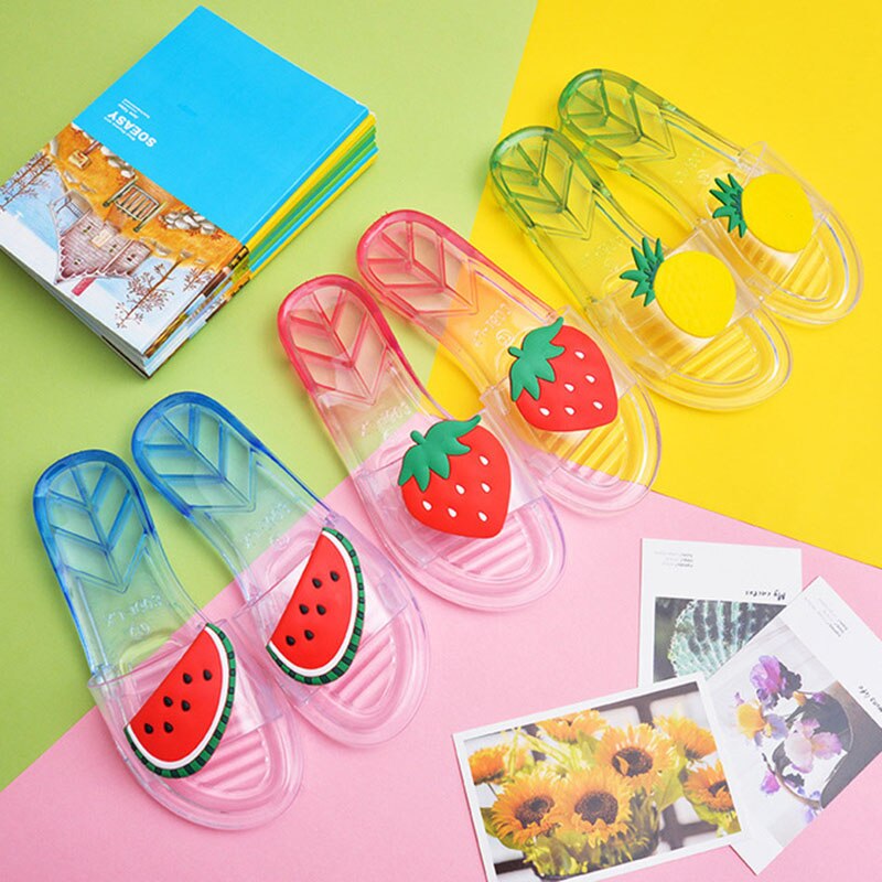 Ladies Fruit Slippers Crystal Non-slip Light Indoor And Outdoor Sandals And Slippers Ladies Outdoor Beach Shoes