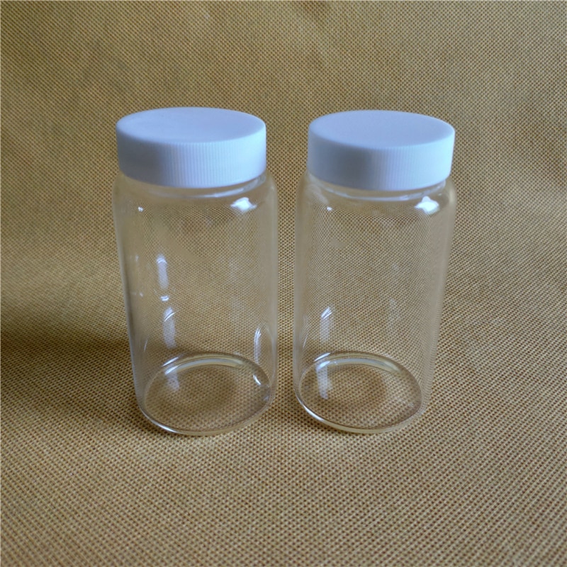 100ml High Borosilicate clear glass sample bottle 50ml screw glass reagent bottle 50ml High borosilicate glass bottle