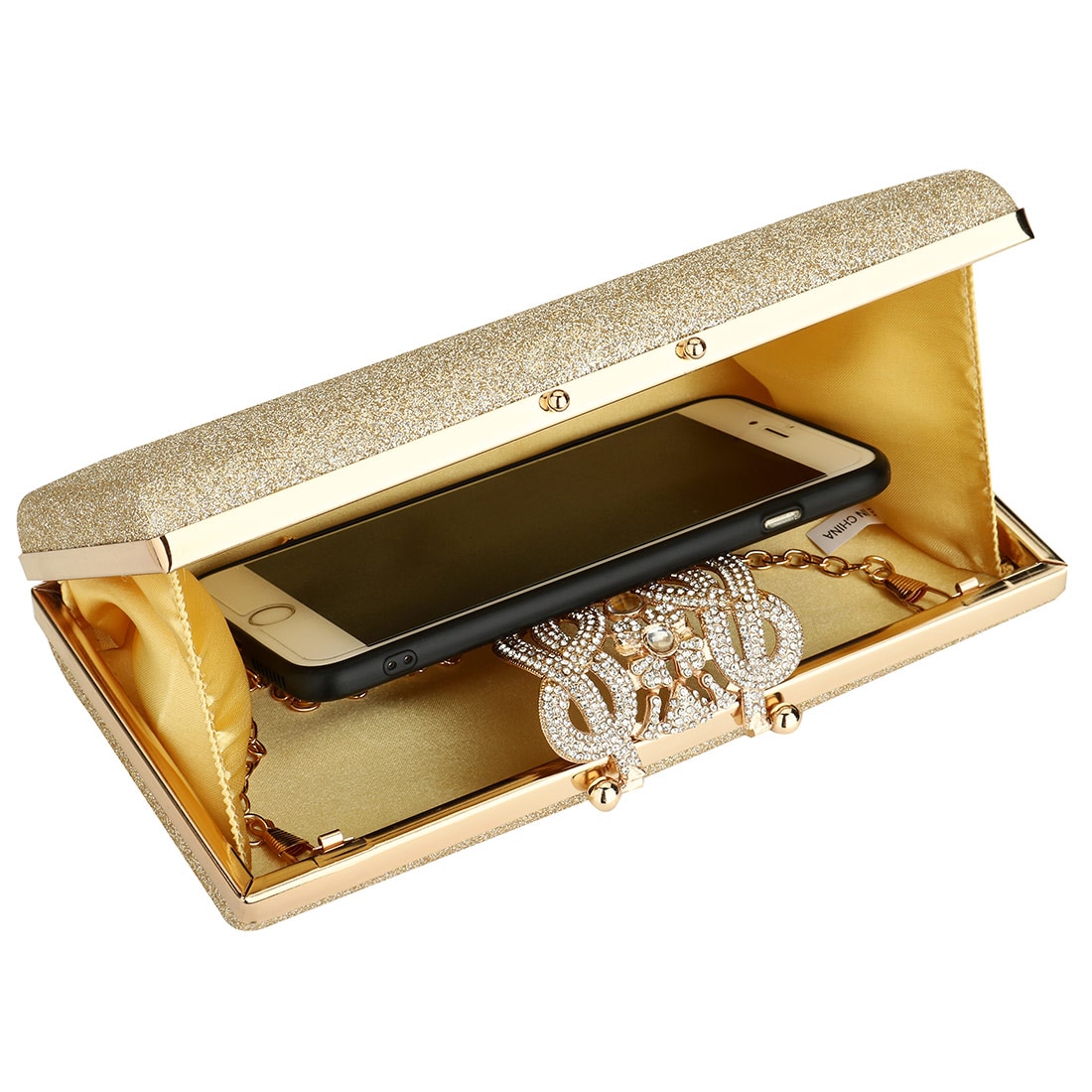Sequin Clutch Bags For Women Evening Clutches Purse Female Party Bag Chain Rhinestone Shoulder Bag Pochette Femme