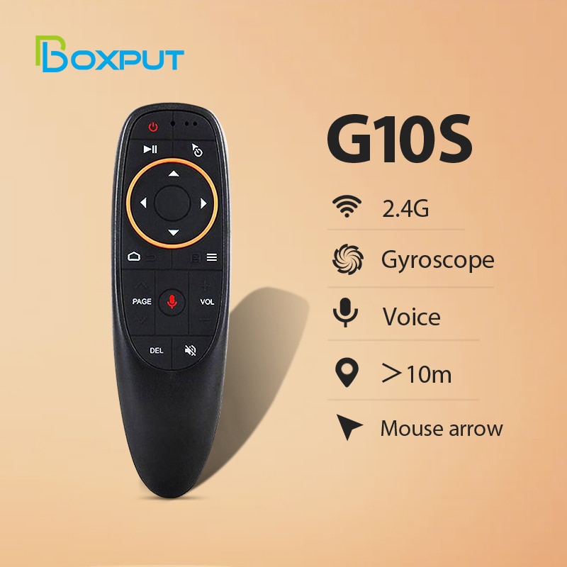 Ratón inalámbrico BPR1S/G10S con voz, mando a distancia con giroscopio de 2,4G, aprendizaje IR, para H96 MAX, X88 PRO, X96 MAX, Android TV Box