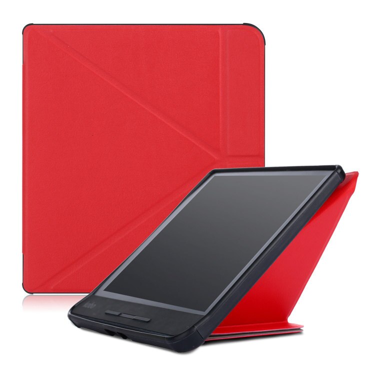Obudowa stojąca przypadku do Kobo Forma 8 cal czytnik ebooków magnetyczne funkcja automatycznego włączania i wyłączania smart cover + długopis Stylus jako prezent: KST-RED-pen
