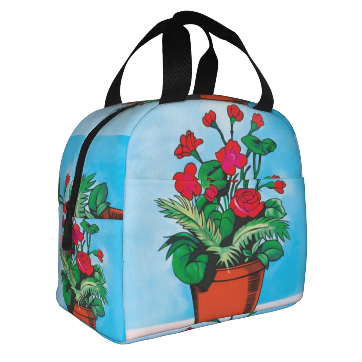 Custom La Maceta Flower Pot Loteria Card Mexican Bingo Lottery Insulated Lunch Bag for Women Leakproof Thermal Cooler Bento Box
