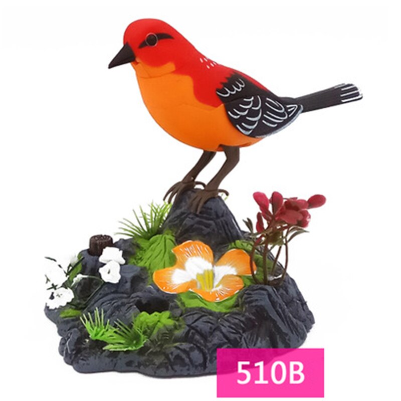 Parler oiseau famille animal de compagnie oiseau jouet animal Cage à oiseaux enfants d'anniversaire électronique commande vocale d'anniversaire