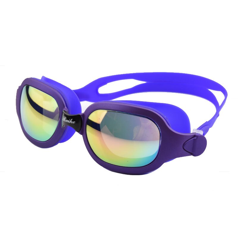 Gafas de natación para adultos y hombres, máscara de buceo, antiniebla, protección UV, resistente al agua, bajo el agua: Purple
