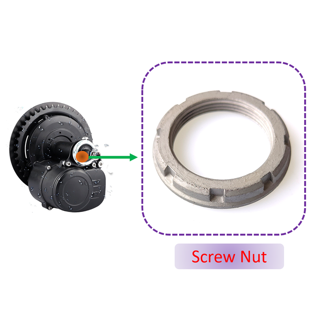 Tongsheng TSDZ2 silnik typu middrive wioślarz elektryczny zestaw robić zamiany na wioślarz elektryczny nakrętka śrubin nakrętka zabezpieczająca części akcesoria: Default Title