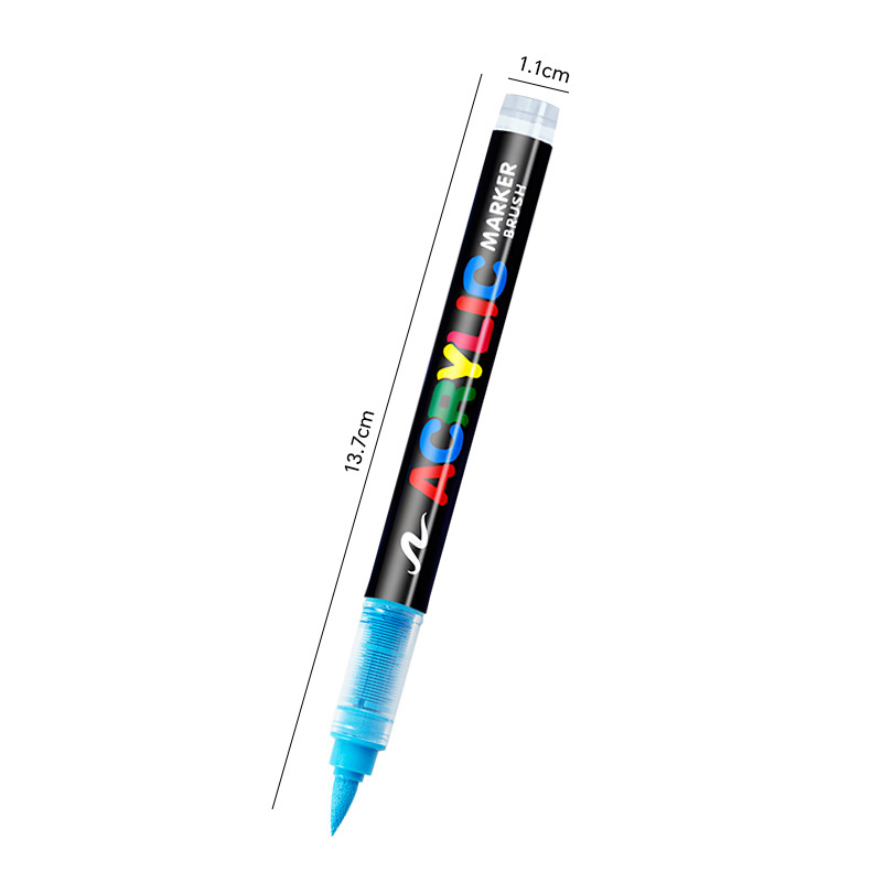 One direct liquid acrylic marker paint brush pen painting stone ceramic glass wood canvas making drawing graffiti coloring pen: PURPLE