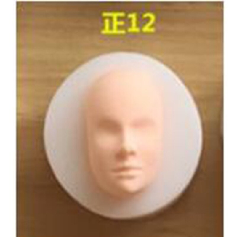 1 stk kake dekorasjonsverktøy 3d baby face myk leireformverktøy silikonform kake sjokoladegodteri bakeform fondant: 12