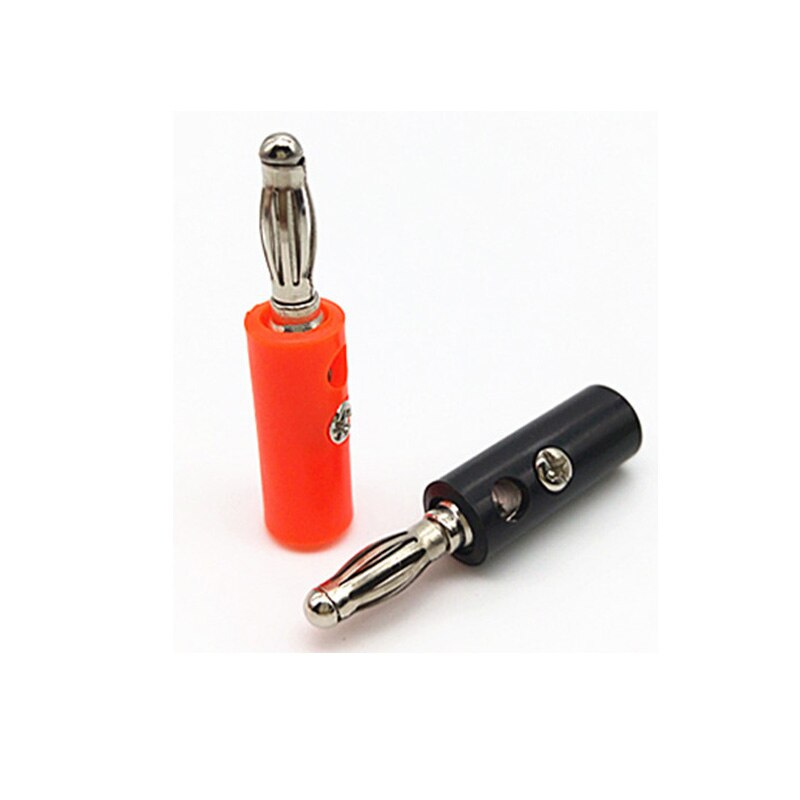 4pcs/Lot 4mm Speaker Amplifier Inverter Audio Jack Banana Socket Screw Lock Does Not Require Welding