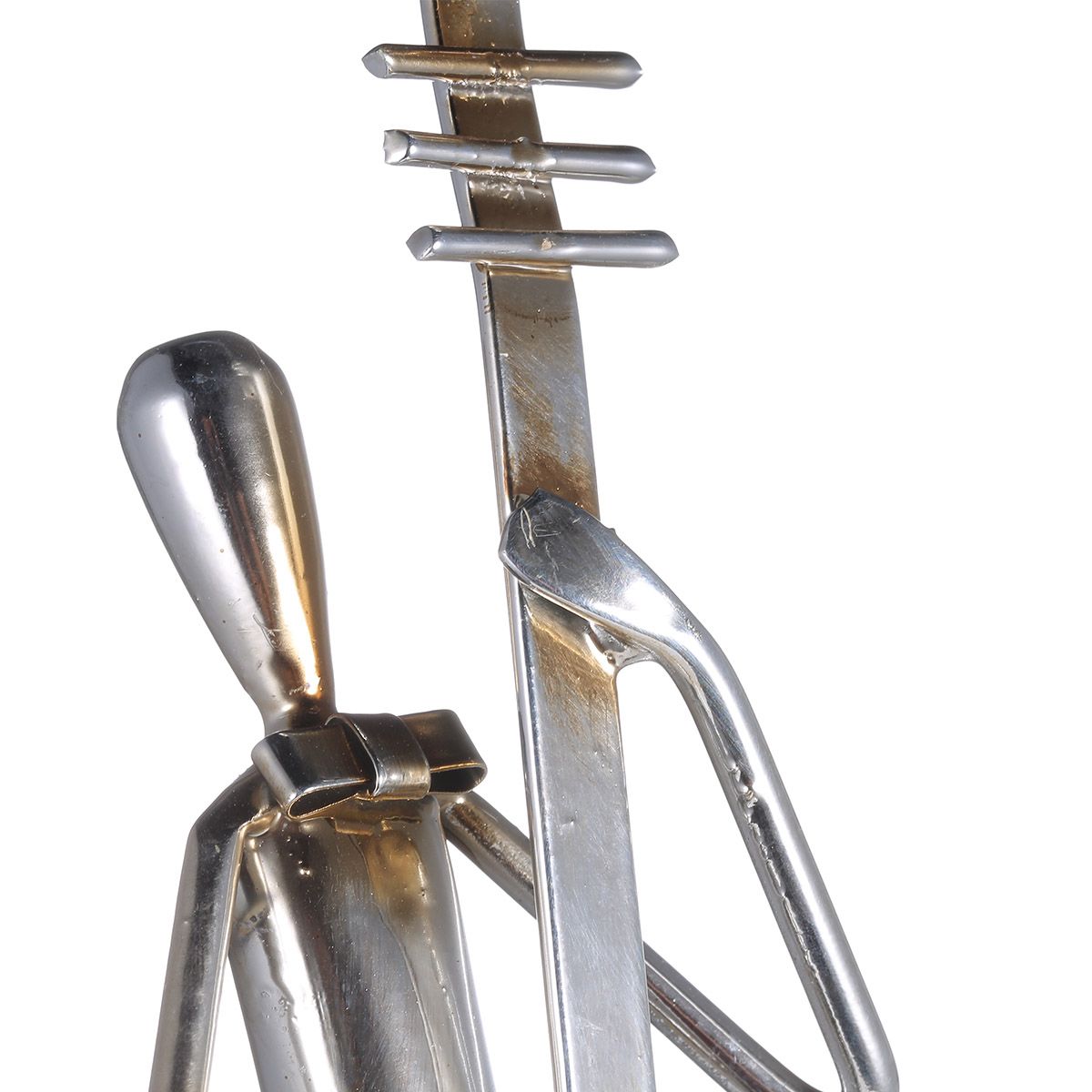 Tooarts Metal Sculpture Orchestra Cello Iron Sculpture Abstract Sculpture Modern Sculpture Band Instrument Home Ornament