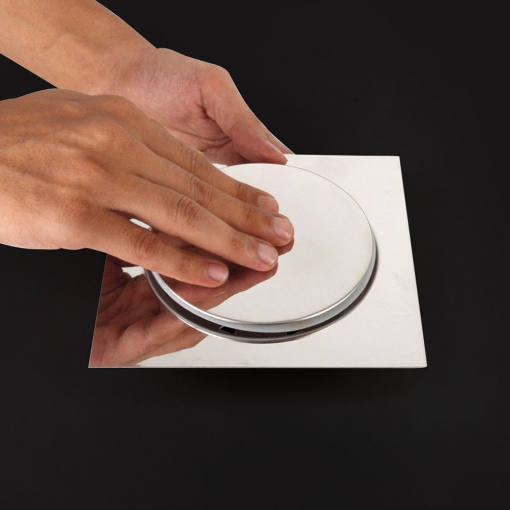 Pop Up Foot Floor Drain For Bathroom - Floor Cover Shower Room Push Down Drain Plug